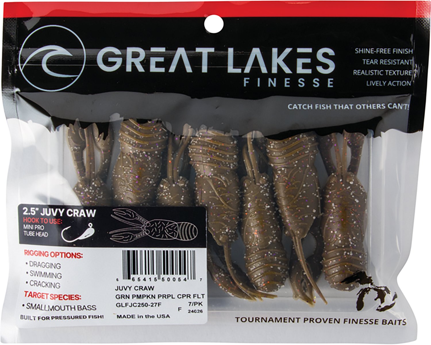 Great Lakes Finesse 2-1/2 in Juvy Craw Tube 7-Pack - view number 3