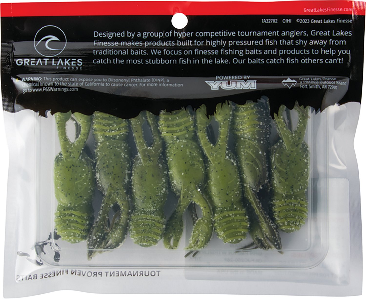 Great Lakes Finesse 2-1/2 in Juvy Craw Tube 7-Pack - view number 5
