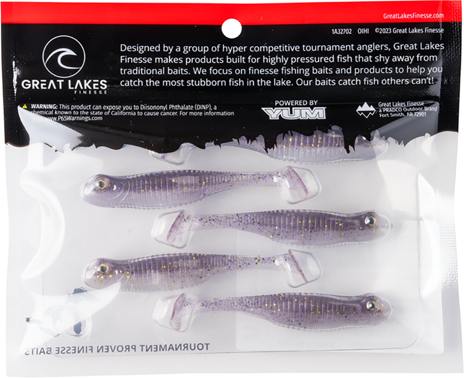 Great Lakes Finesse Drop Kick Shad Plastic Swim Bait - view number 4