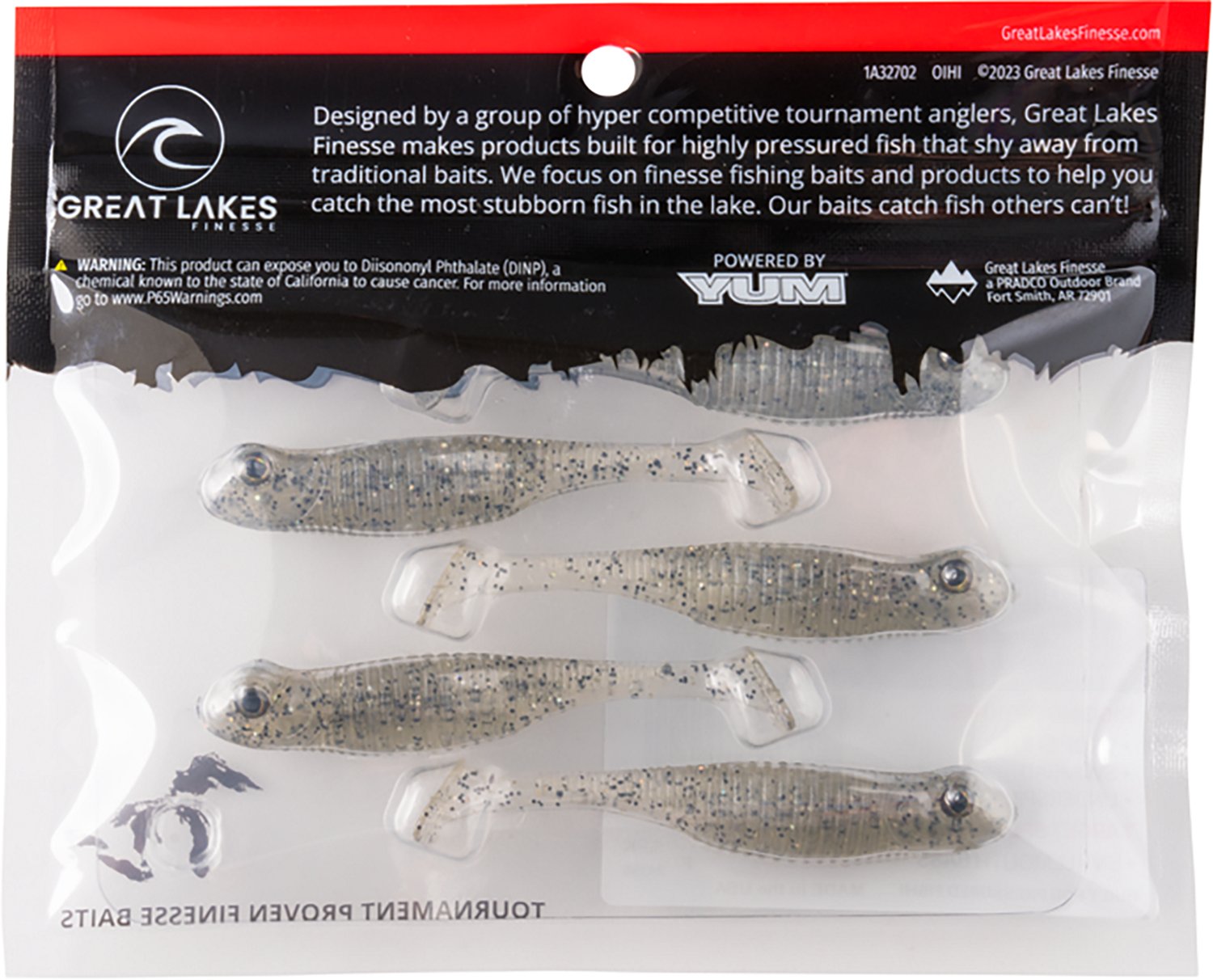 Great Lakes Finesse Drop Kick Shad Plastic Swim Bait - view number 4