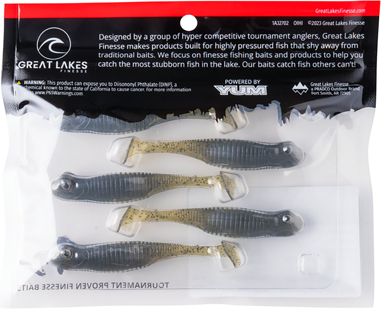 Great Lakes Finesse Drop Kick Shad Plastic Swim Bait - view number 4