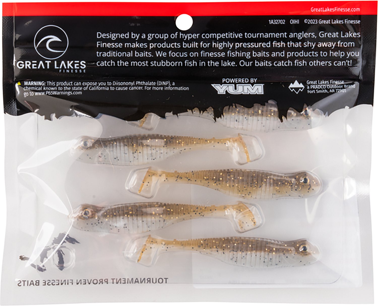 Great Lakes Finesse Drop Kick Shad Plastic Swim Bait - view number 4