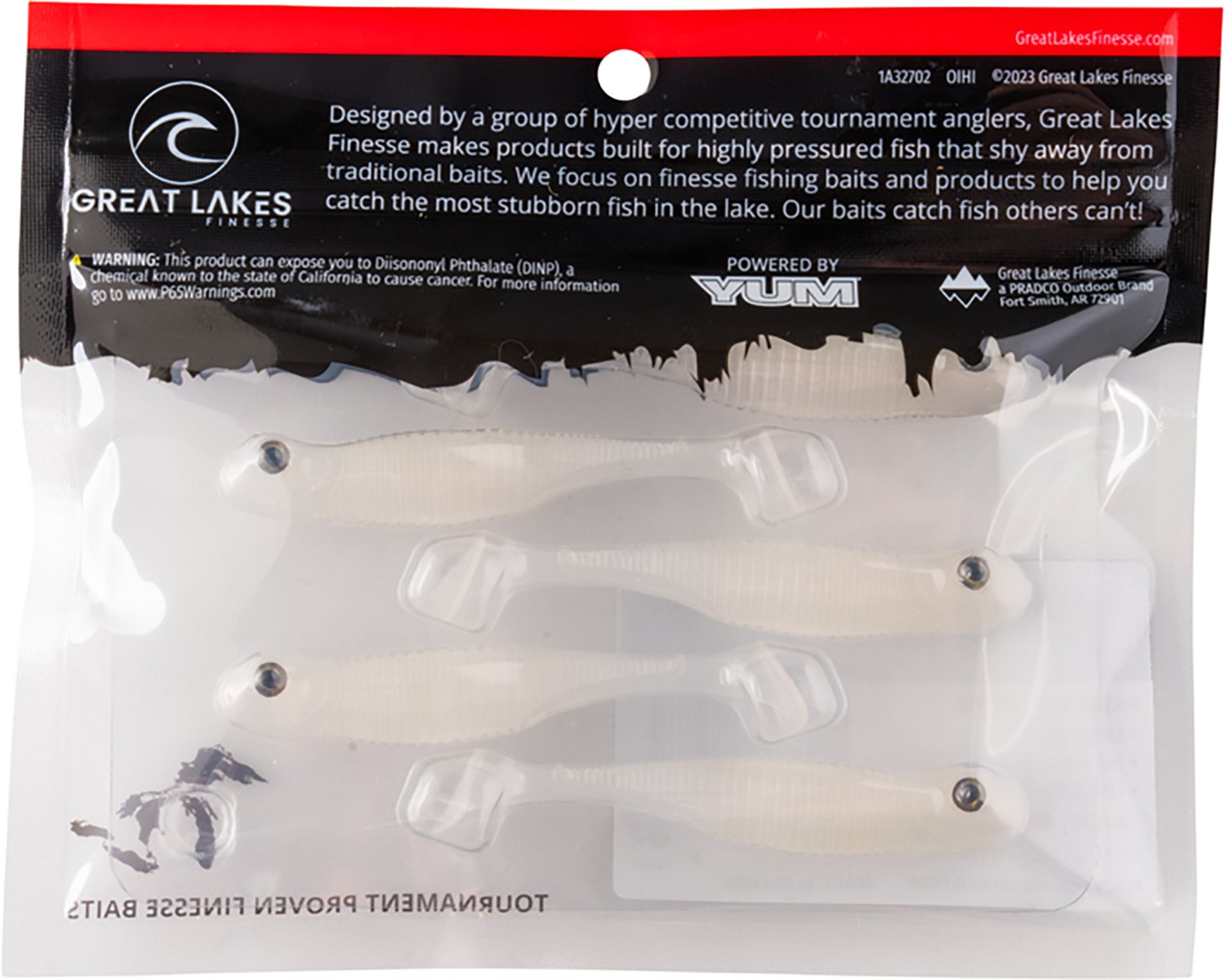 Great Lakes Finesse Drop Kick Shad Plastic Swim Bait - view number 4