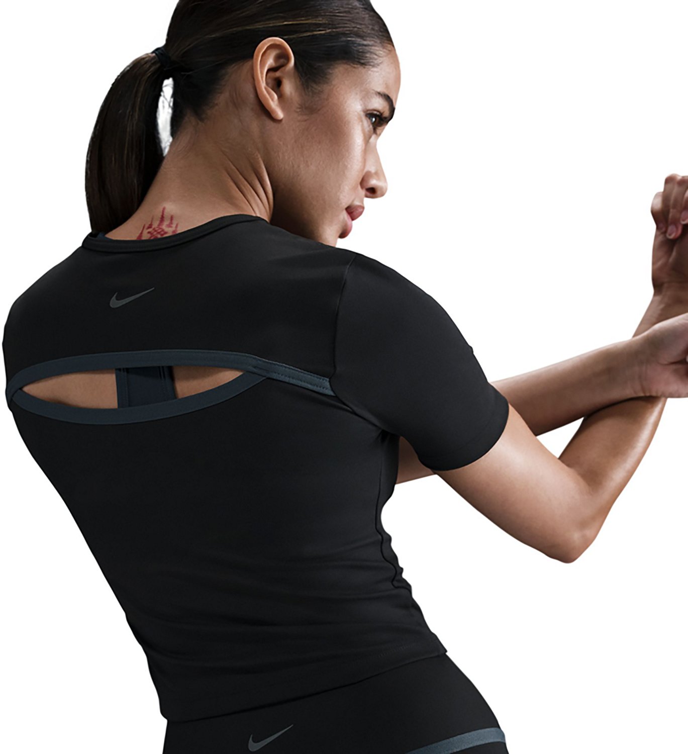 Nike Women's NK One Fitted Dri-FIT Short-Sleeve Top                                                                              - view number 2