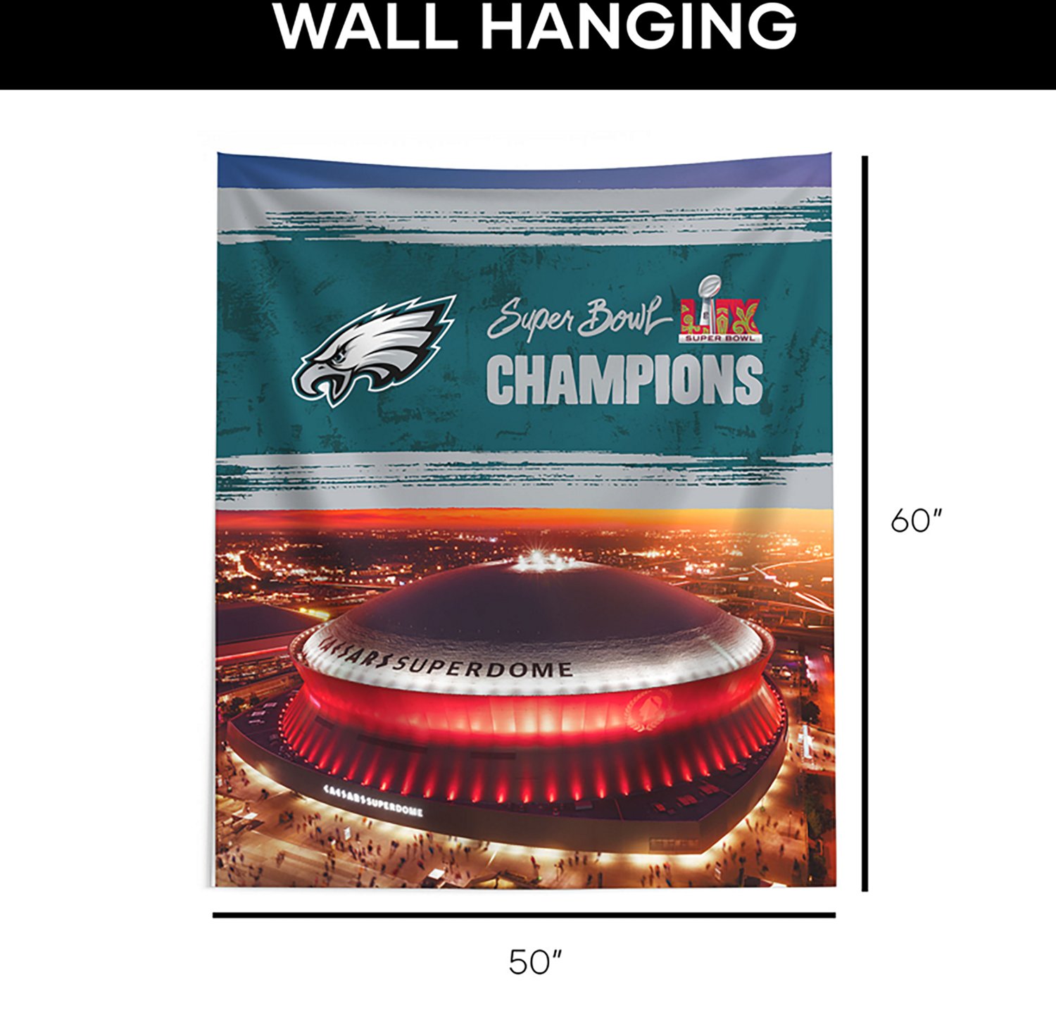 The Northwest Eagles '25 Super Bowl LIX Wall Hanging 50"x60" - view number 3