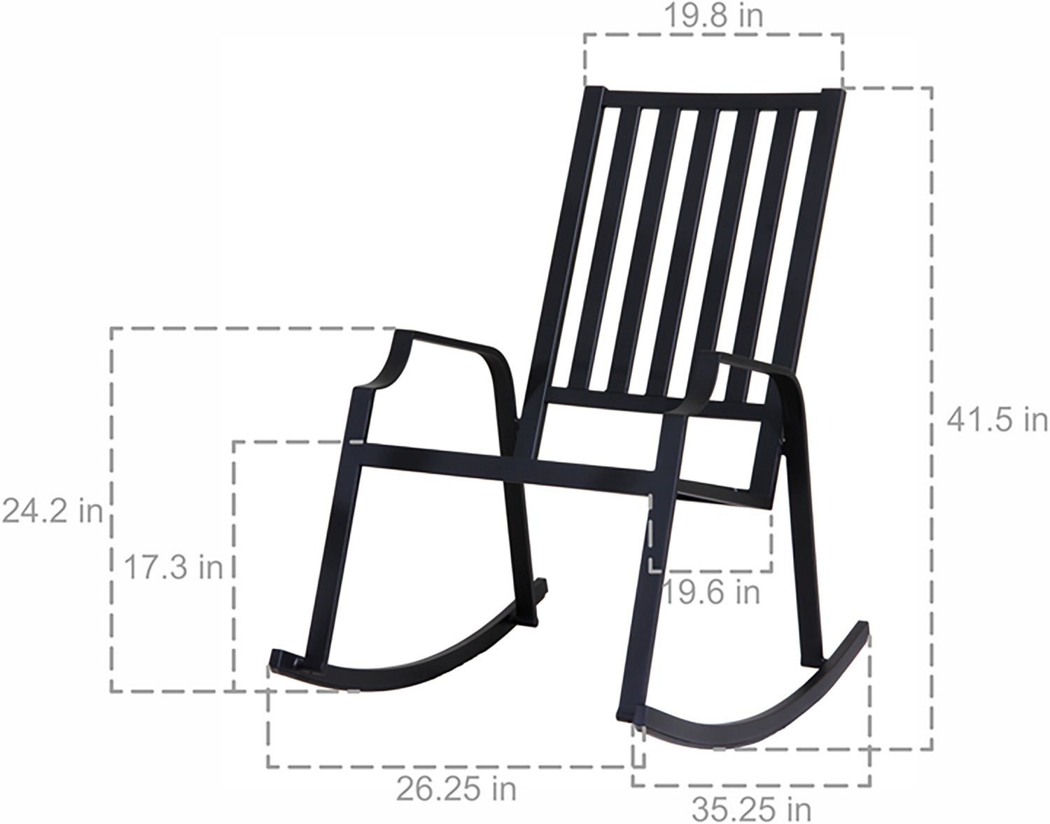 Mosaic Traditional Rocking Chair - view number 4