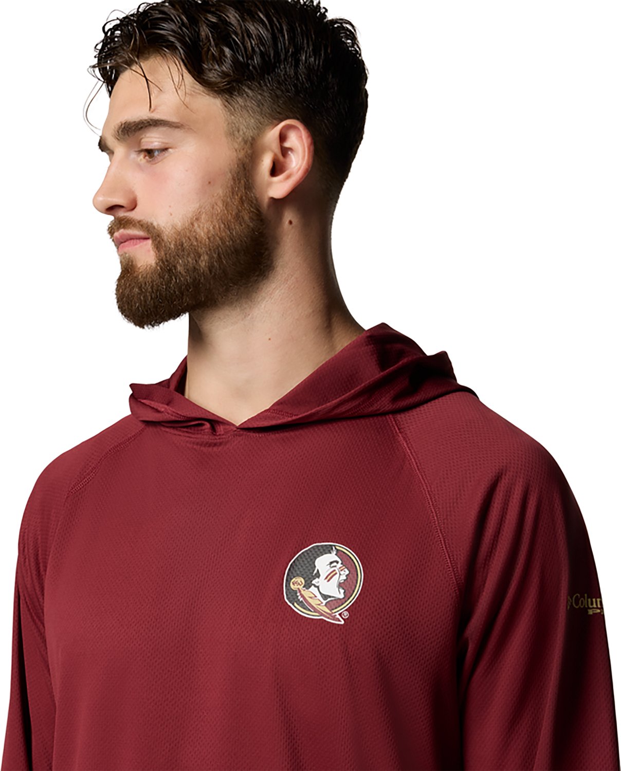 Columbia Sportswear Men's Florida State Seminoles Collegiate PFG Solar Stream Hoodie - view number 4