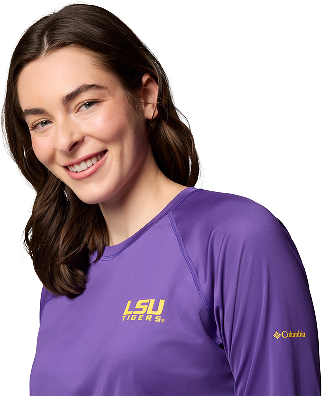 Columbia Sportswear LSU Tigers Women's Boundless Trek™ Active Long Sleeve Shirt - view number 4