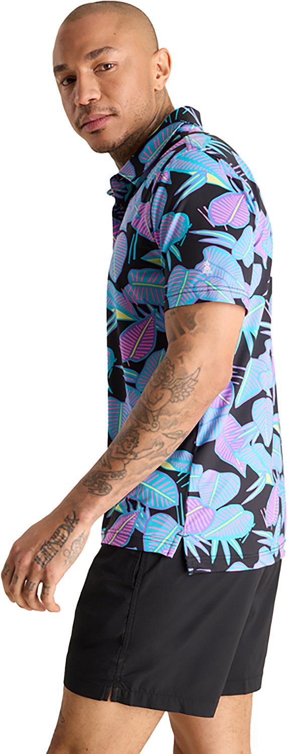 Chubbies Men's The Fluorescent Funk Performance Polo Shirt - view number 3