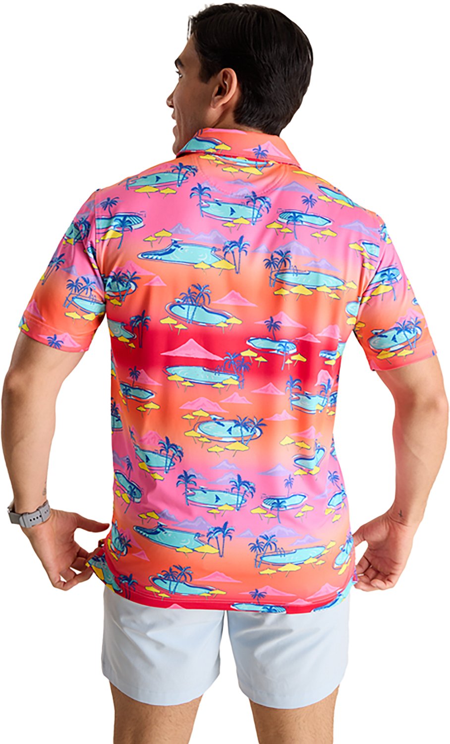 Chubbies Men's The Offsite '24 Performance Polo Shirt - view number 2