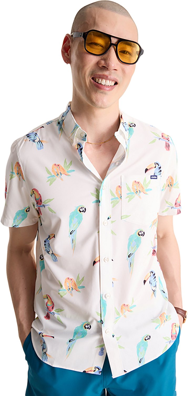 Chubbies Men's The Dude Where's Macaw Performance Friday Shirt