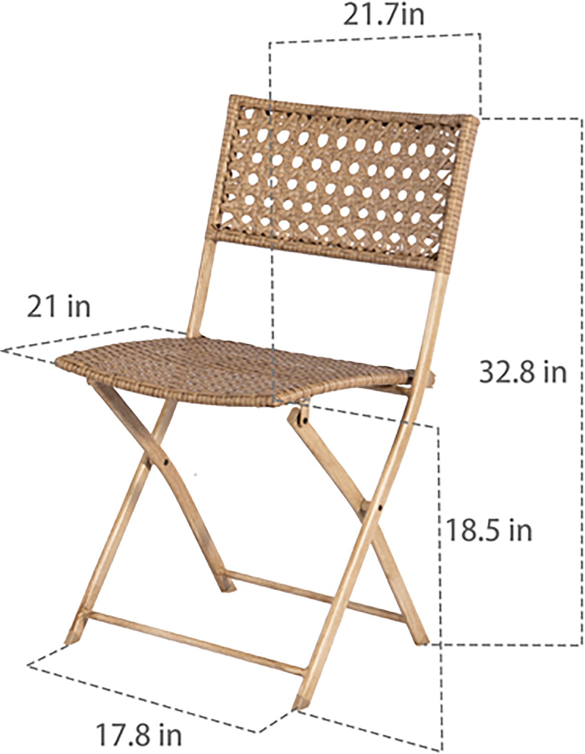 Mosaic Vanderwood 3-Piece Folding Bistro Set                                                                                     - view number 3