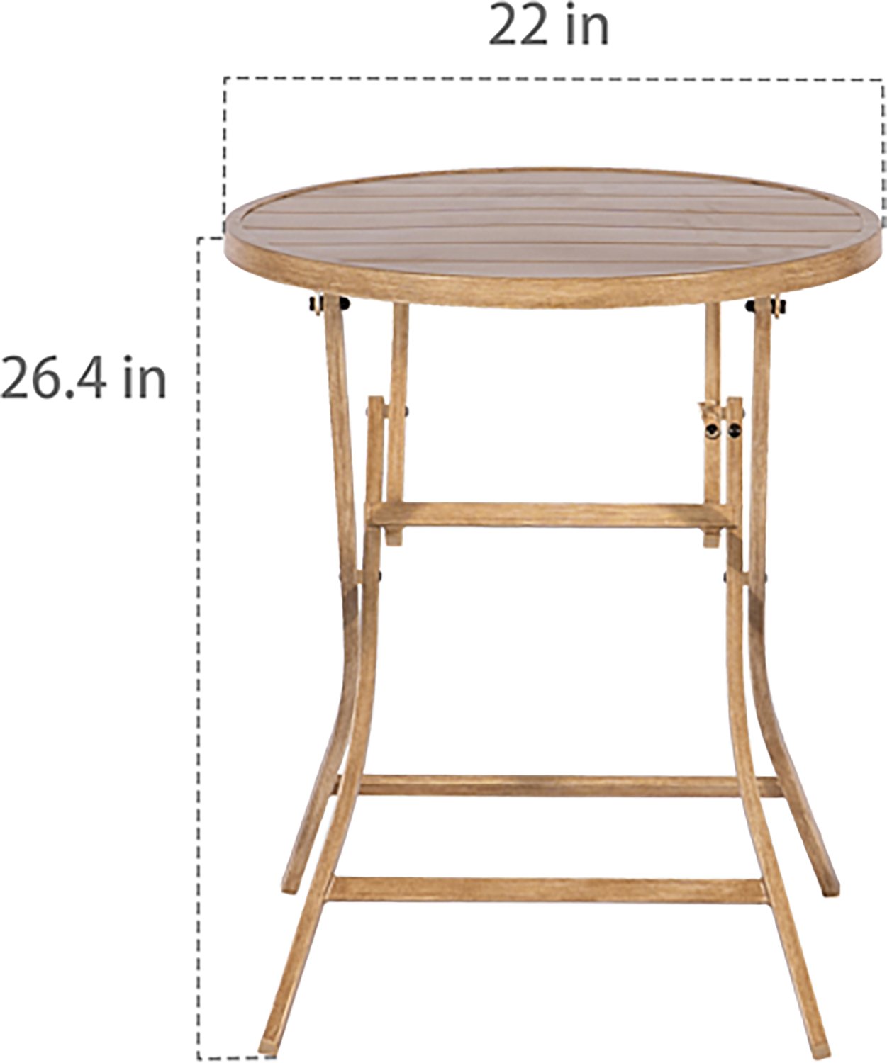 Mosaic Vanderwood 3-Piece Folding Bistro Set                                                                                     - view number 4