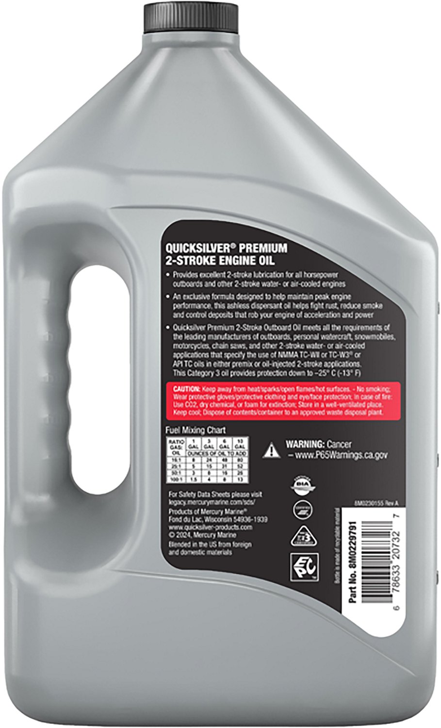 Quicksilver Premium 2-Stroke TC-W3 Oil 1 gal                                                                                     - view number 2