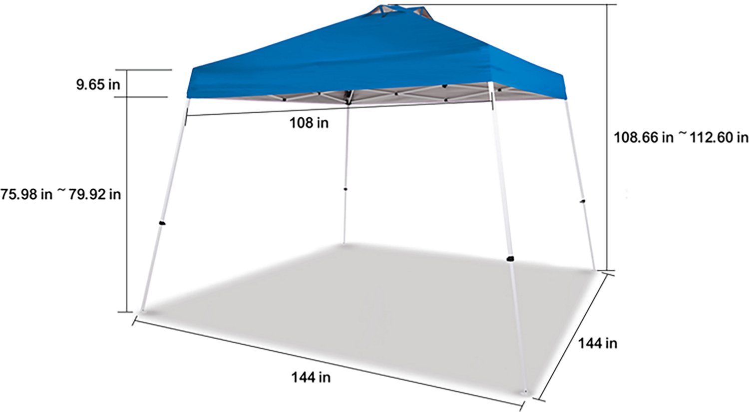 Academy Sports + Outdoors Easy Shade 12 ft x 12 ft Slant Leg Canopy - view number 2