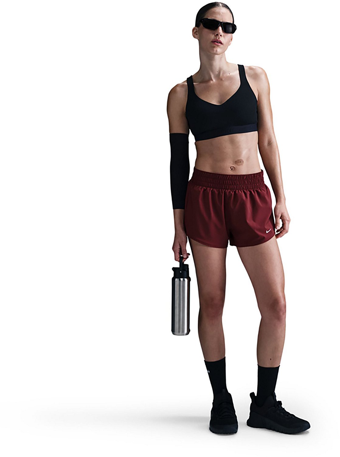 Nike Women's One Dri-FIT Mid-Rise Shorts 3in - view number 3