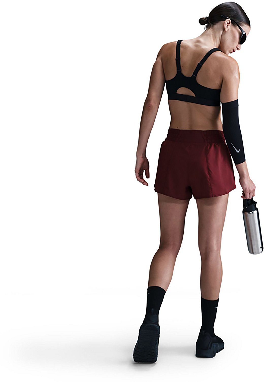 Nike Women's One Dri-FIT Mid-Rise Shorts 3in - view number 4