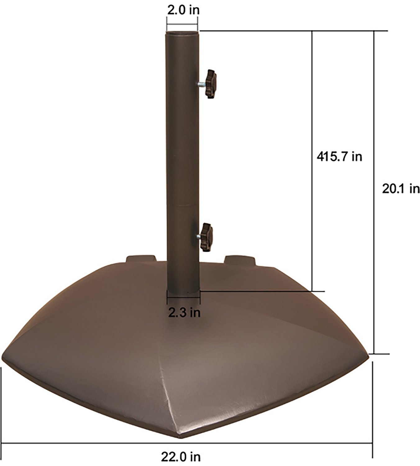 Mosaic 65 lb Concrete Patio Basatio Umbrella Base                                                                                - view number 2