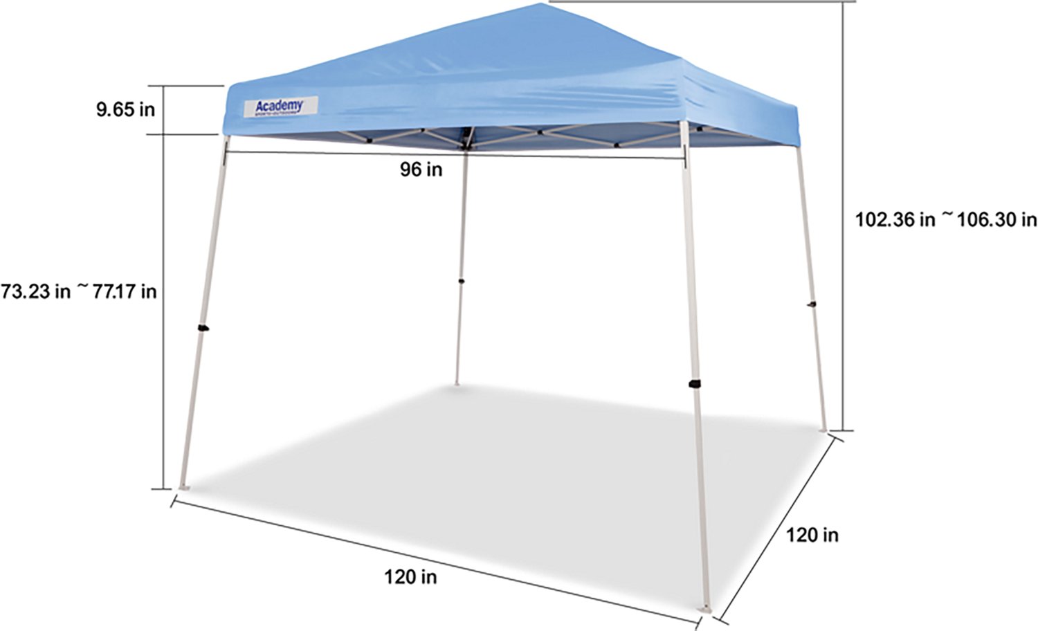 Academy Sports + Outdoors Easy Shade 10 ft x 10 ft Slant Leg Canopy                                                              - view number 2