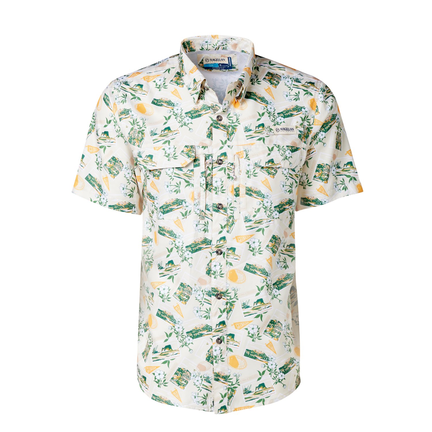 Magellan Outdoors Men's Georgia Local State Print Shirt - view number 3
