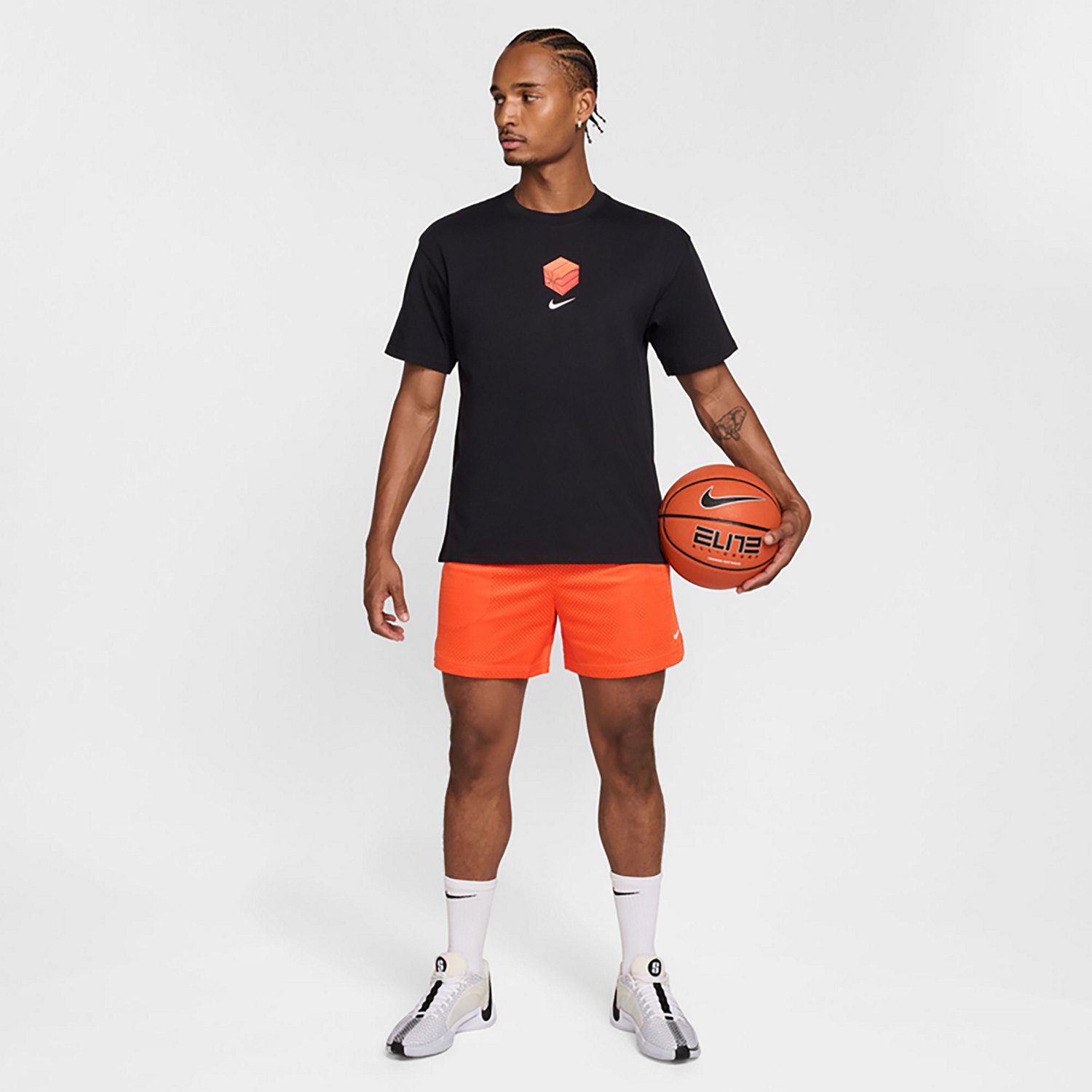 Nike Men's Dri-FIT Mesh Basketball Shorts 5 in - view number 4