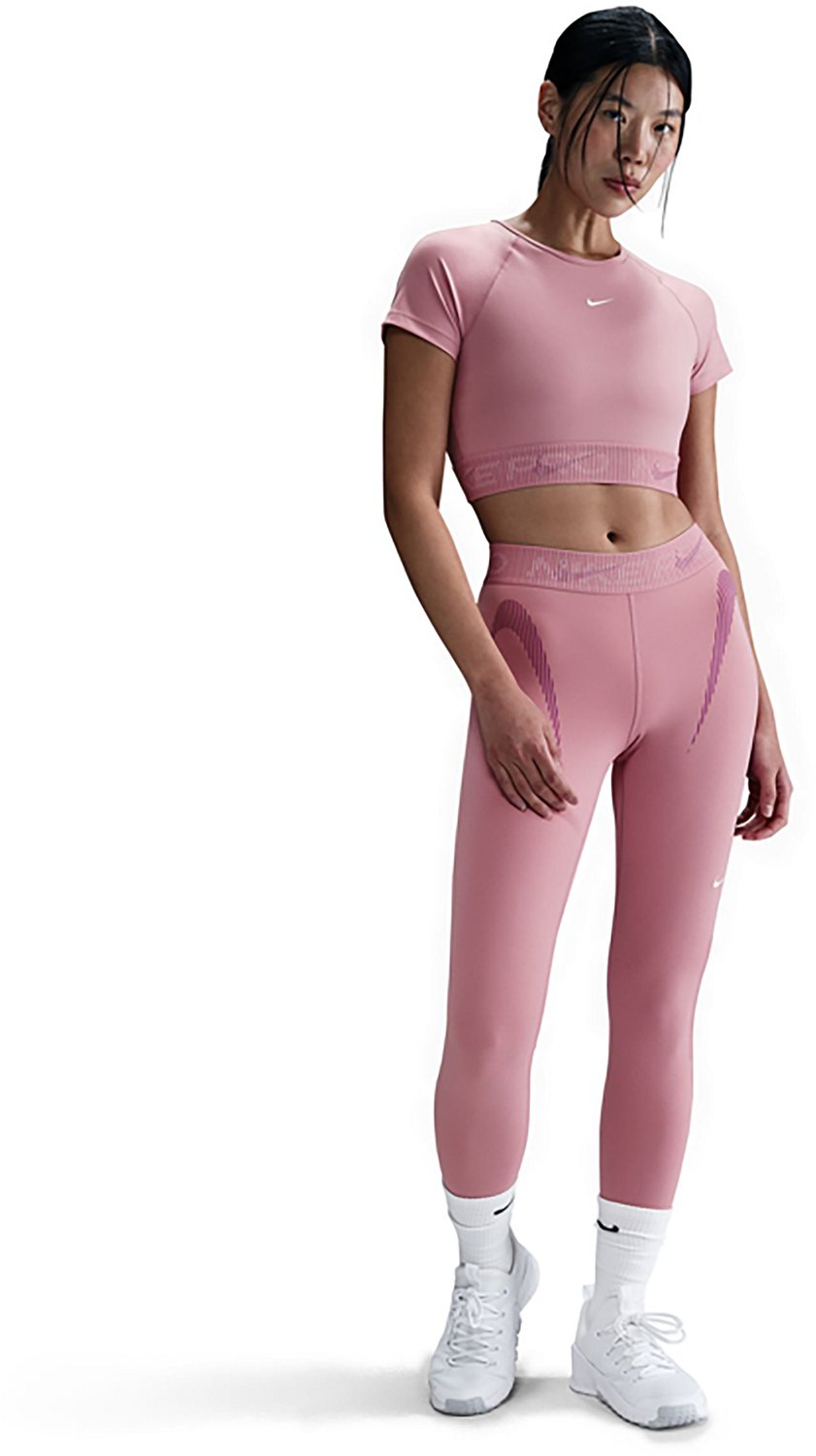 Nike Women's Pro Dri-FIT Cropped Graphic T-shirt - view number 1