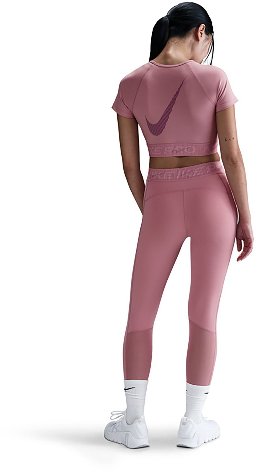 Nike Women's Pro Dri-FIT Cropped Graphic T-shirt - view number 2
