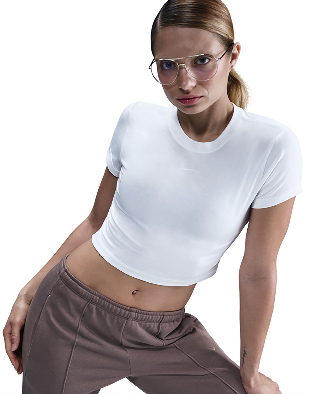 Nike Women's Sportswear Chill Knit Cropped T-shirt - view number 3