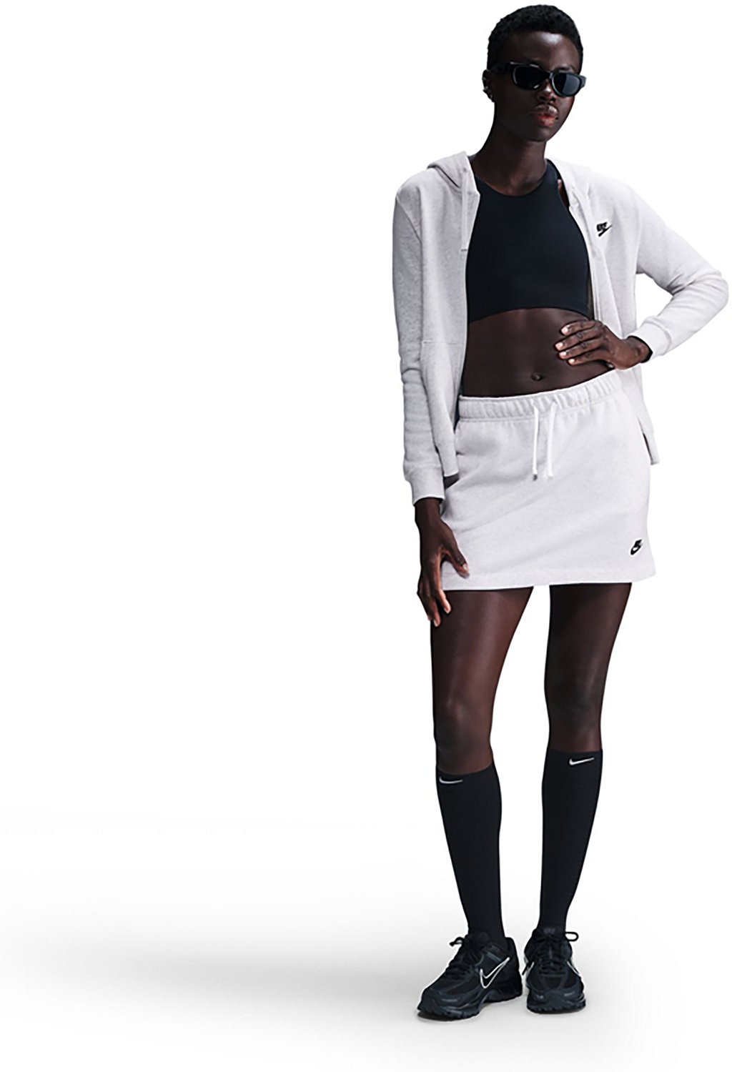 Nike Women's Sportswear Club Fleece Mid Rise Skirt                                                                               - view number 4