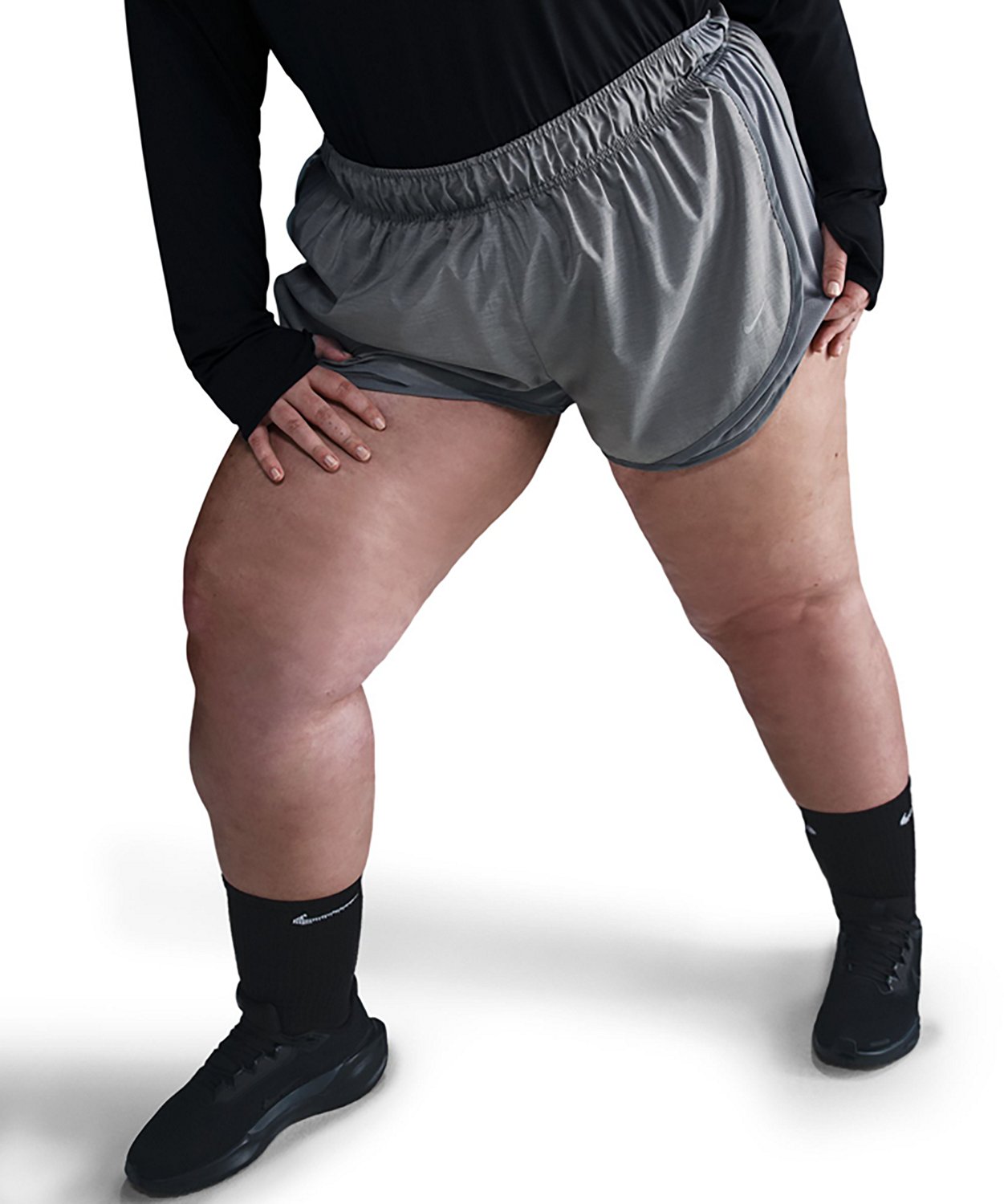 Nike Women's Tempo Dri-FIT Mid Rise Plus Size Running Shorts 3 in - view number 3