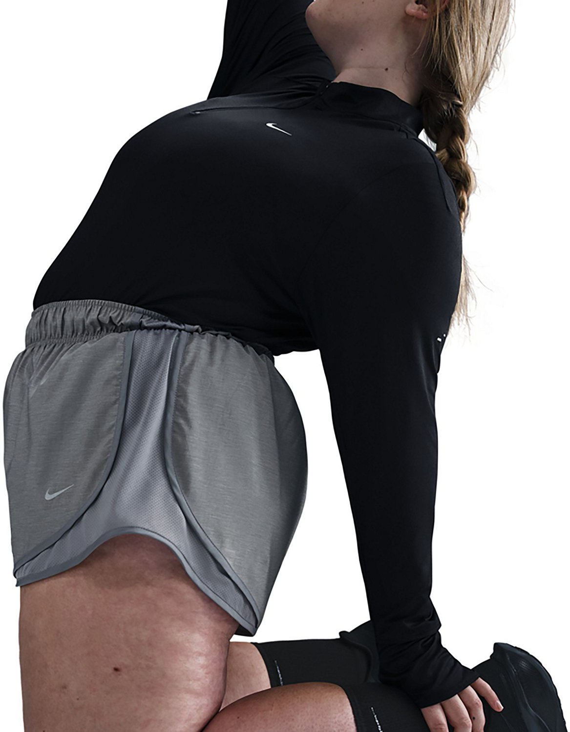 Nike Women's Tempo Dri-FIT Mid Rise Plus Size Running Shorts 3 in - view number 4