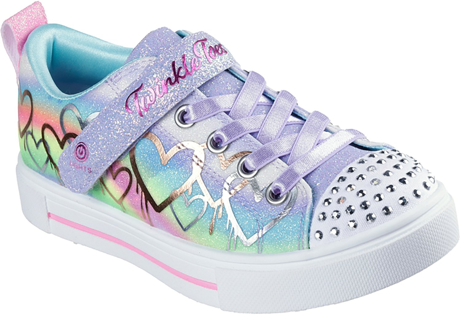 ORENGE♡love SKECHERS Kids' Twinkle Toes Twinkle Sparks Ombre Love Shoes