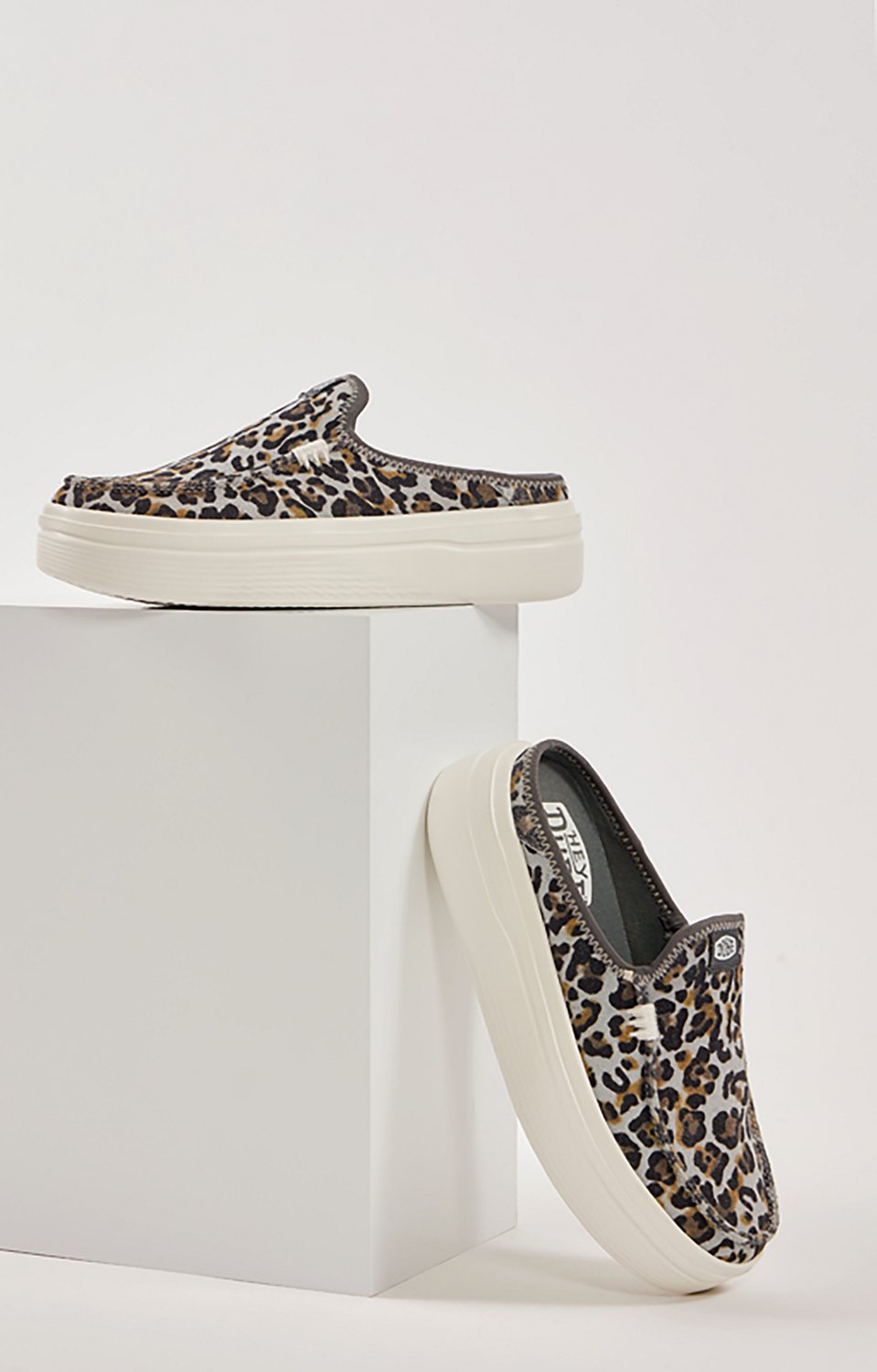 HEYDUDE Women's Wendy Austin Lift Classic Leopard Slip-on Shoes                                                                  - view number 7