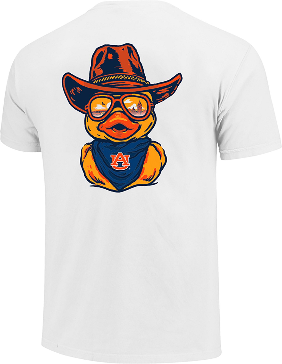 Image One Men's Auburn University Western Duck Glasses Scene Graphic T-shirt  - view number 2