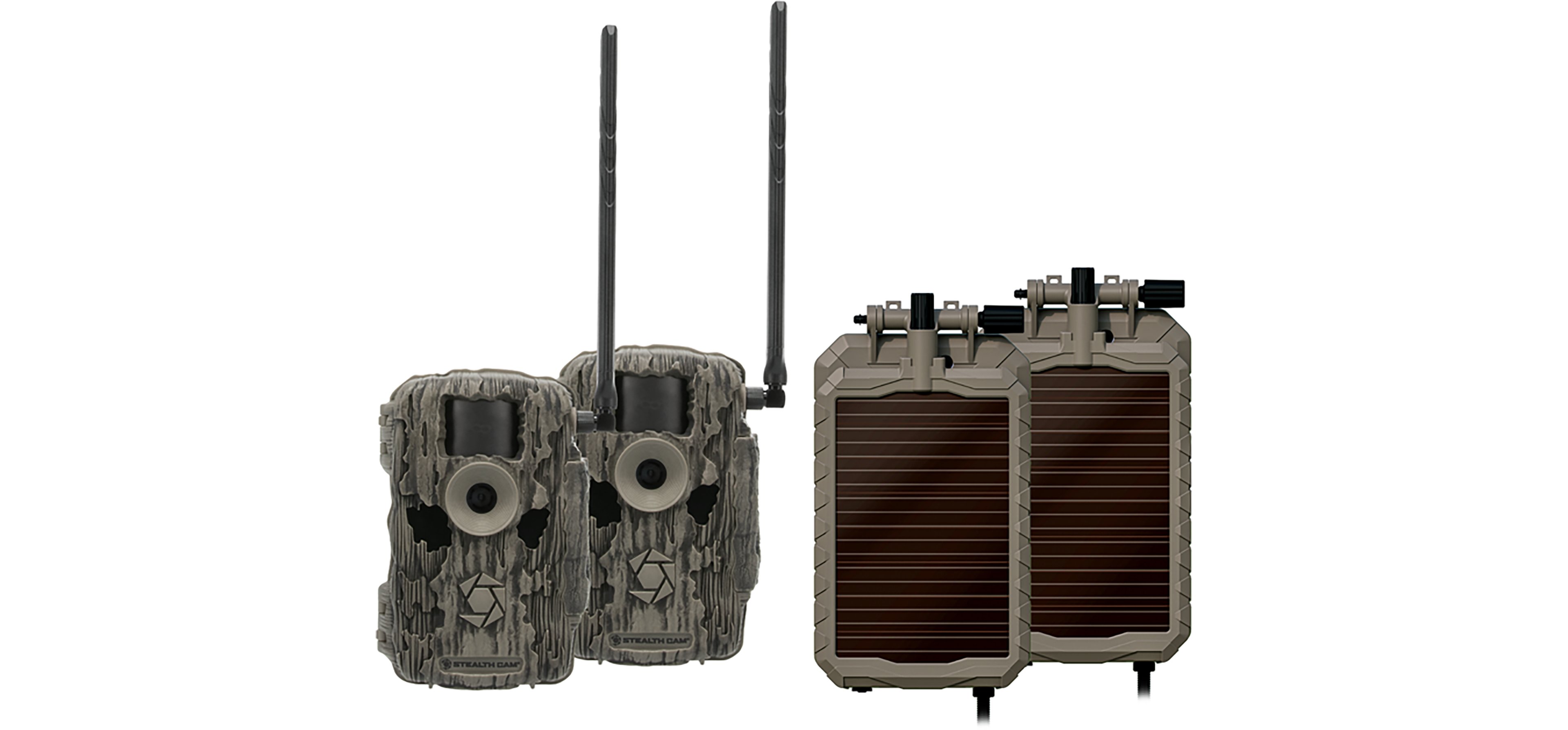 Stealth Cam Fusion 36 MP Infrared Trail Camera and Solar Panel 2-Pack