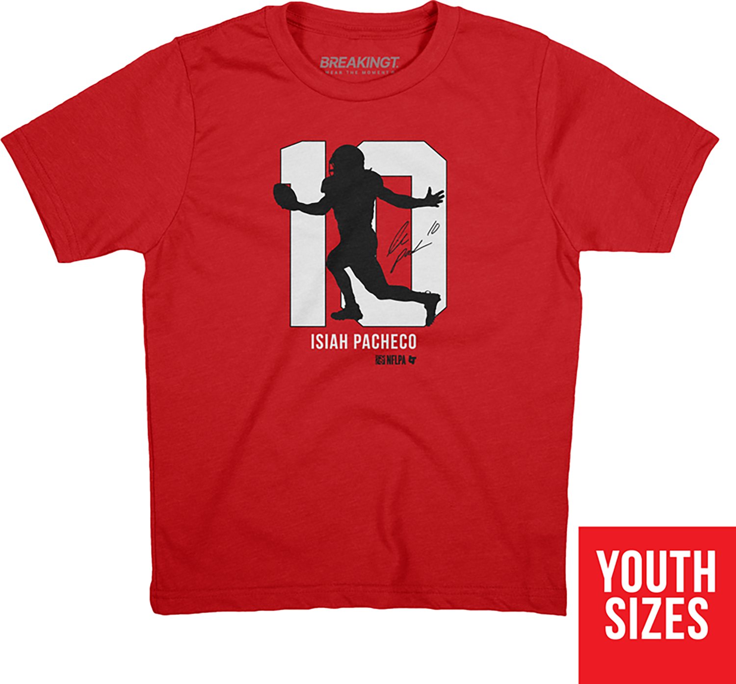 BreakingT Boys' Kansas City Chiefs Pacheco Action Number T-shirt - view number 3