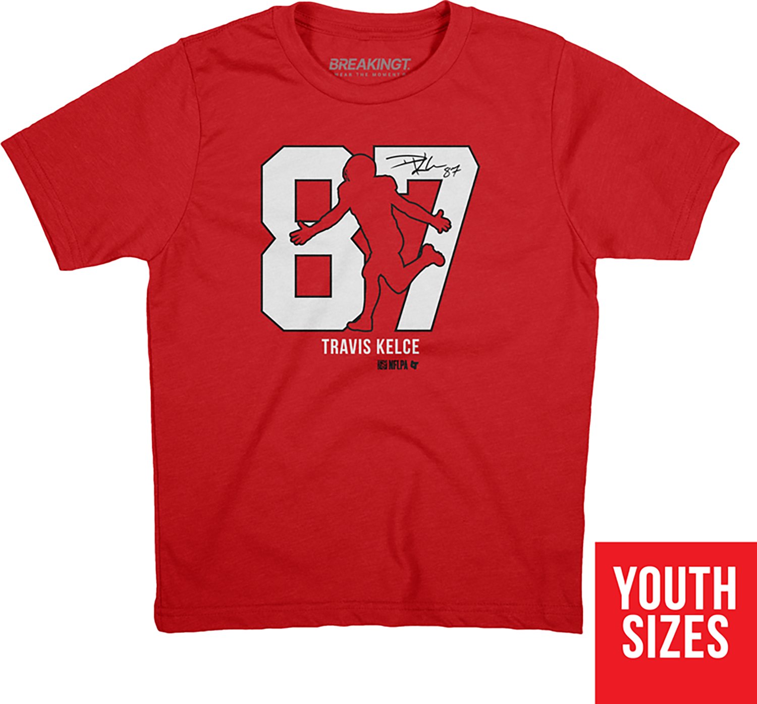 BreakingT Boys' Kansas City Chiefs Kelce Action Number T-shirt