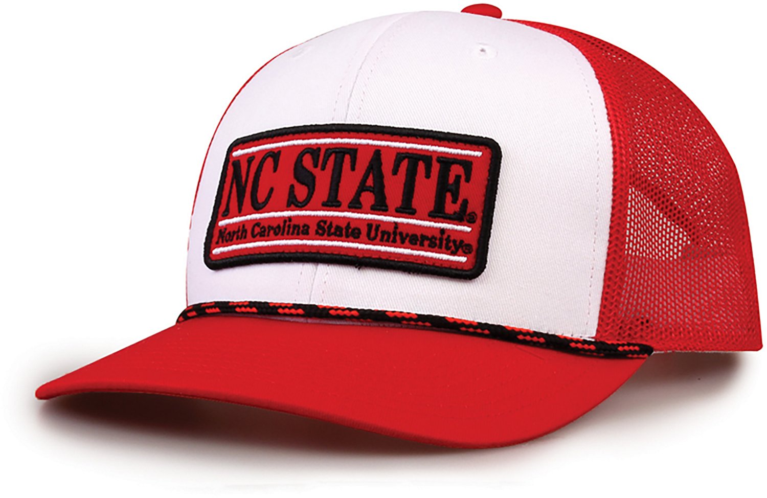 The Game North Carolina State University Bar Patch Rope Trucker Cap - view number 2