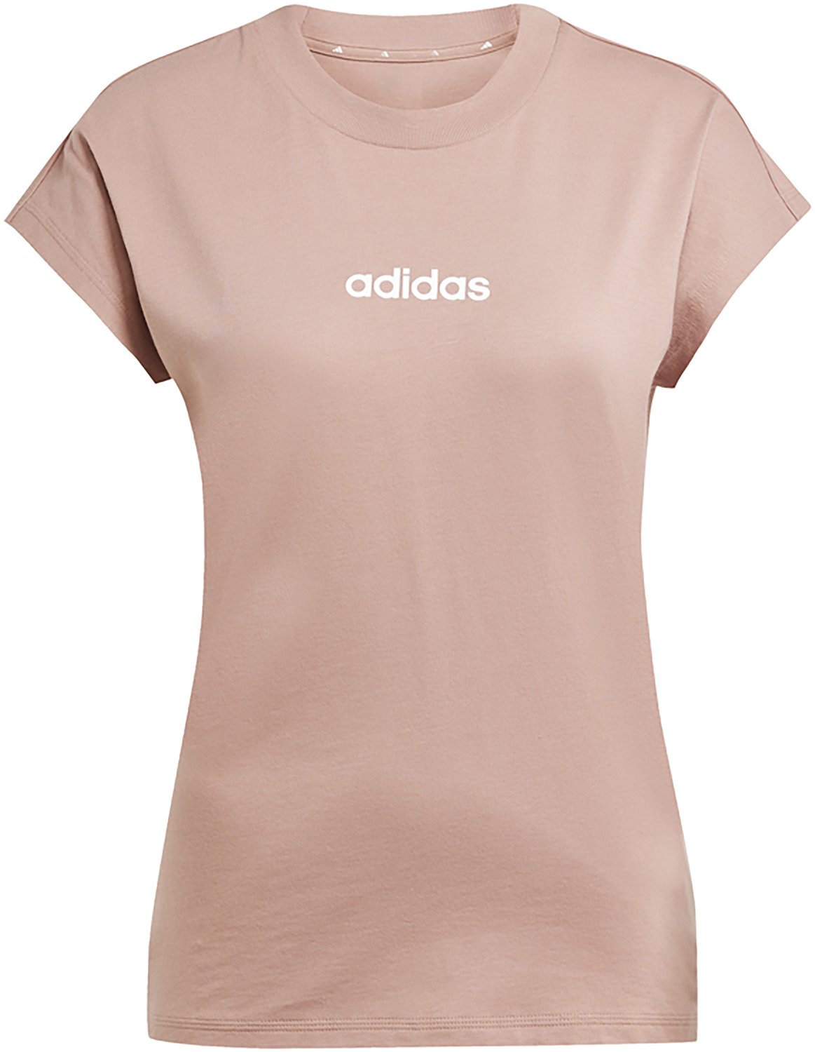 売れ筋商品|||アディダス カットソー トップス レディース Women's Essentials Linear Cotton T-Shirt Selufu/whi adidas Essentials Linear Cotton Tee - White | Free Shipping