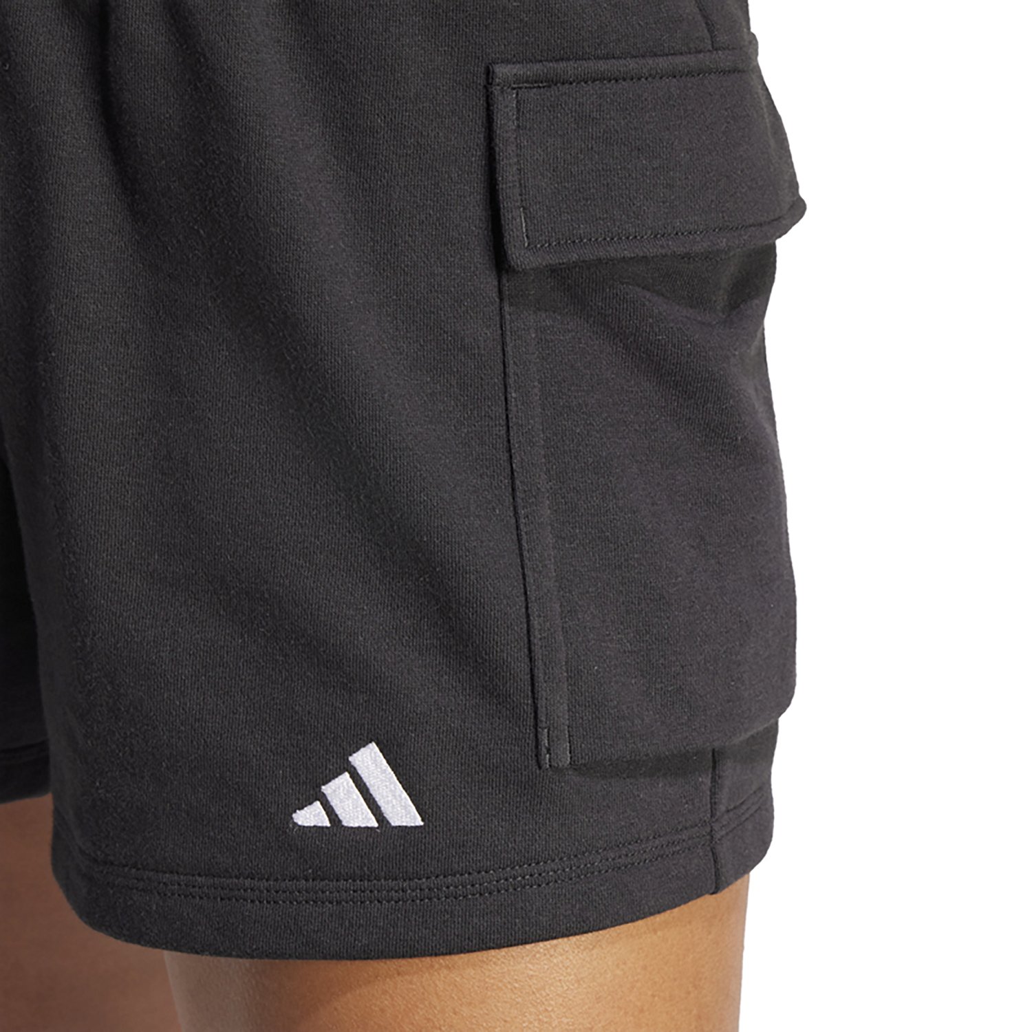 adidas Women's Small Logo French Terry Cargo Shorts 3