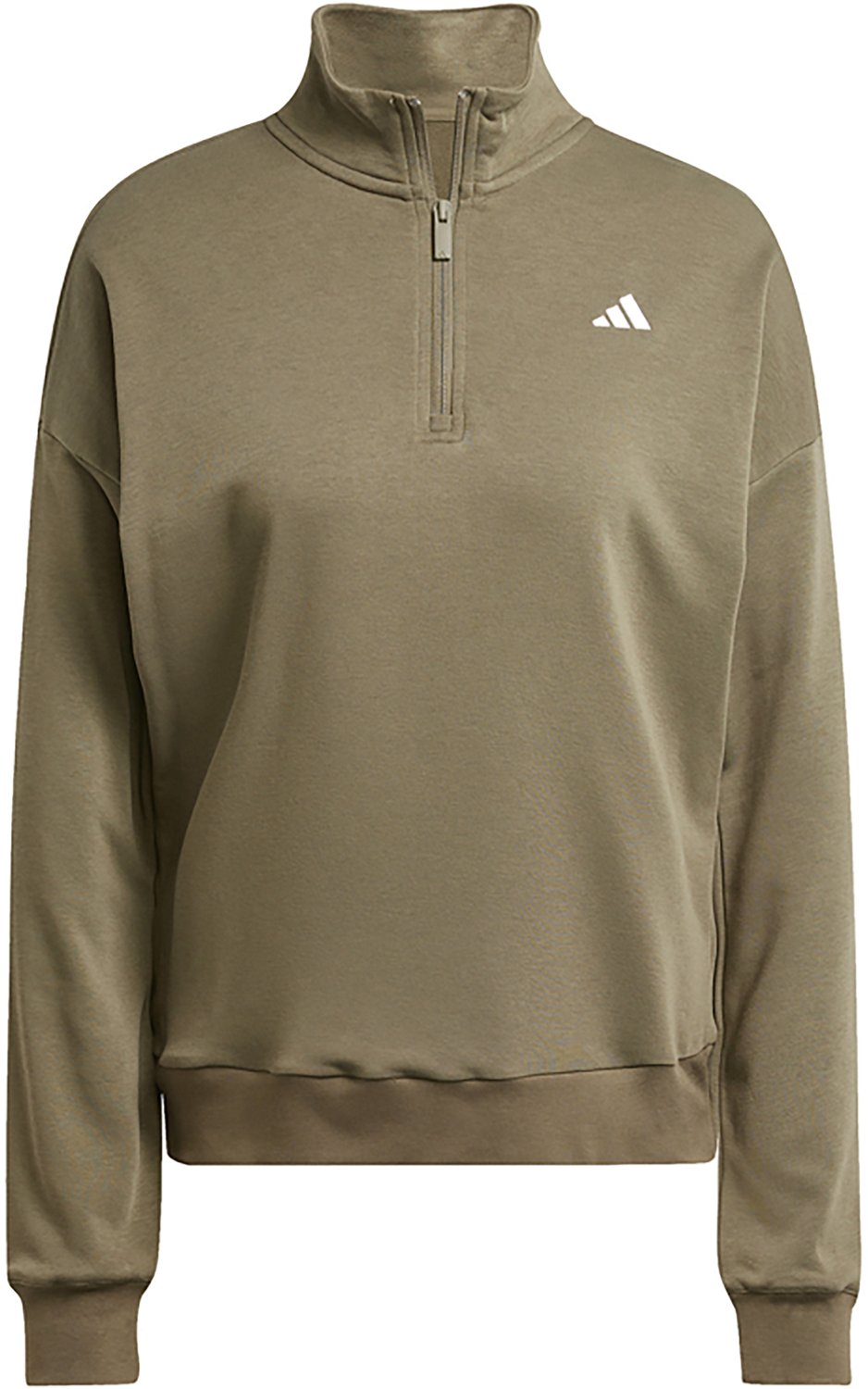 adidas Women's Essentials Small Logo French Terry 1/4 Zip Sweatshirt - view number 6