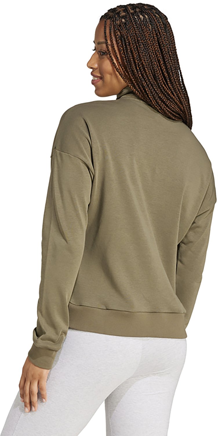adidas Women's Essentials Small Logo French Terry 1/4 Zip Sweatshirt - view number 2