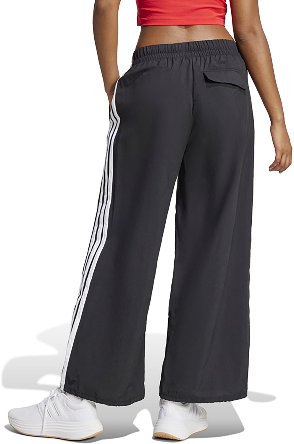 adidas Women's Essentials 3-Stripes Woven Parachute Pants                                                                        - view number 2