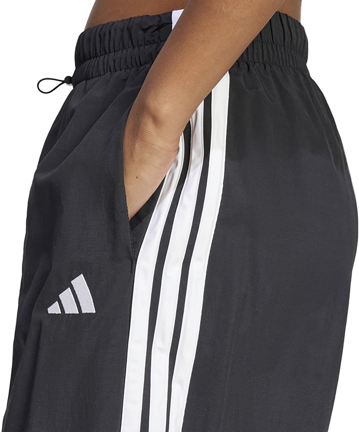 adidas Women's Essentials 3-Stripes Woven Parachute Pants                                                                        - view number 4