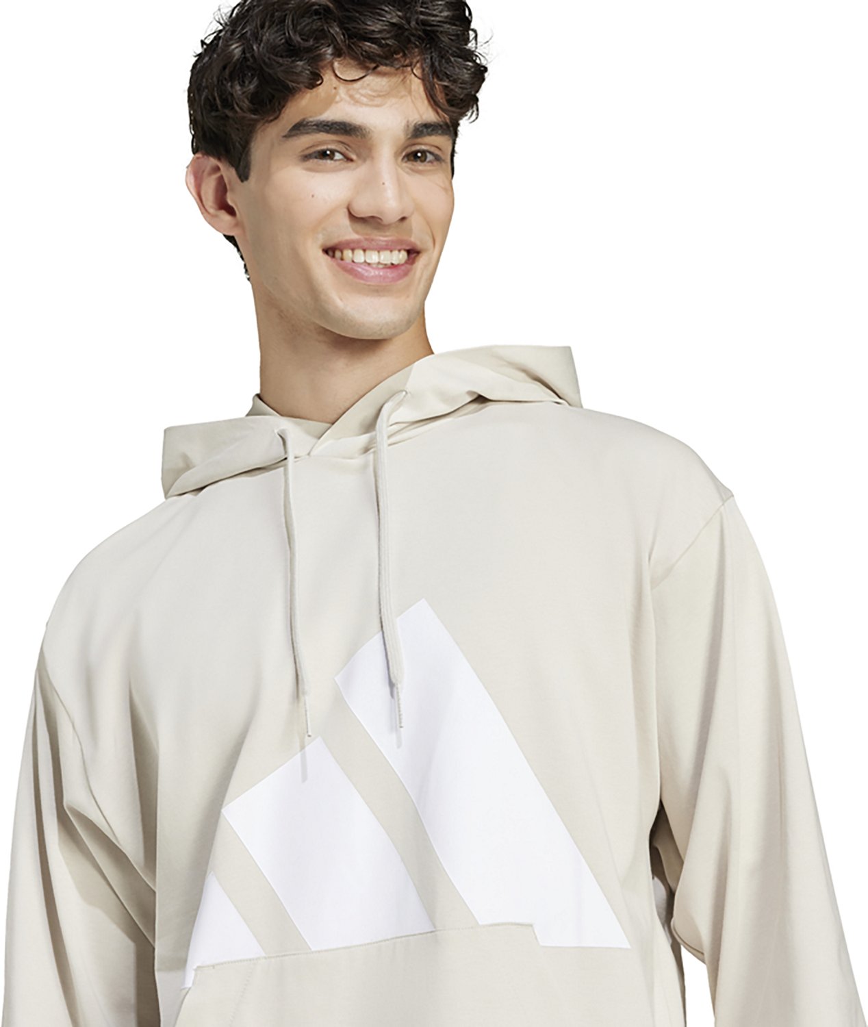 adidas Men's Essentials Big Logo Single Jersey Hoodie - view number 5