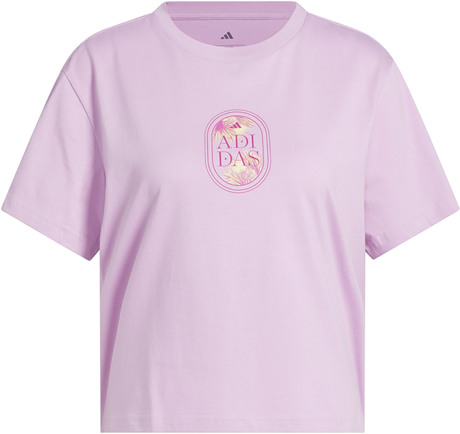 adidas Women's Jet Set Palms Graphic T-shirt - view number 6