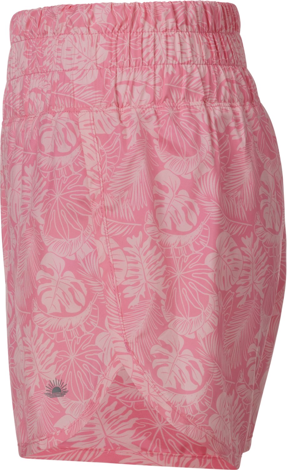 Jadelynn Brooke Girl's High Rise Pink Palms Athletic Shorts 3.5 - view number 3