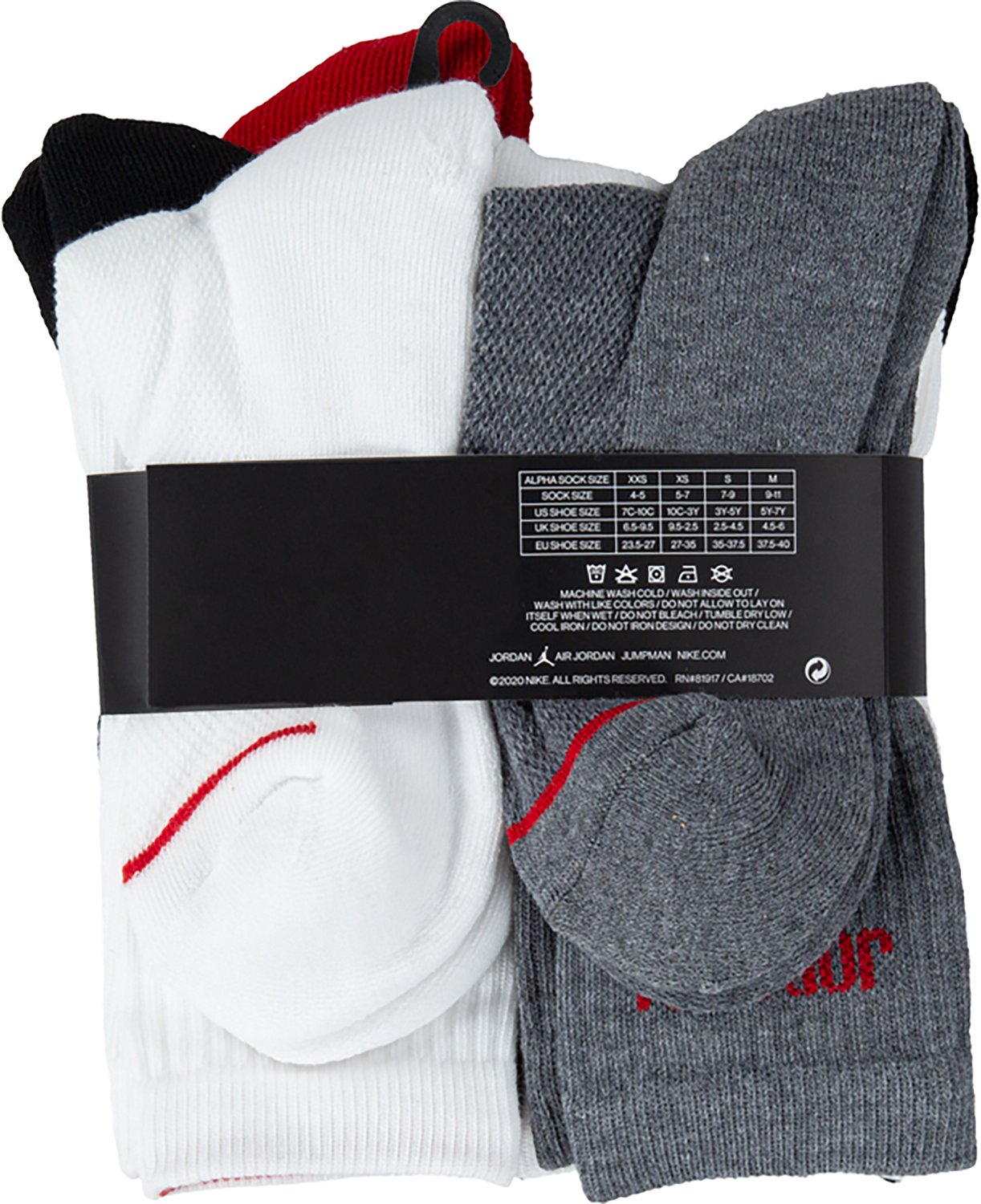 Jordan Kid's Legend Crew Socks 6-Pack - view number 3