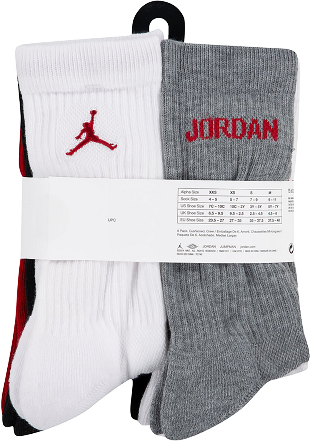 Jordan Kid's Legend Crew Socks 6-Pack - view number 6