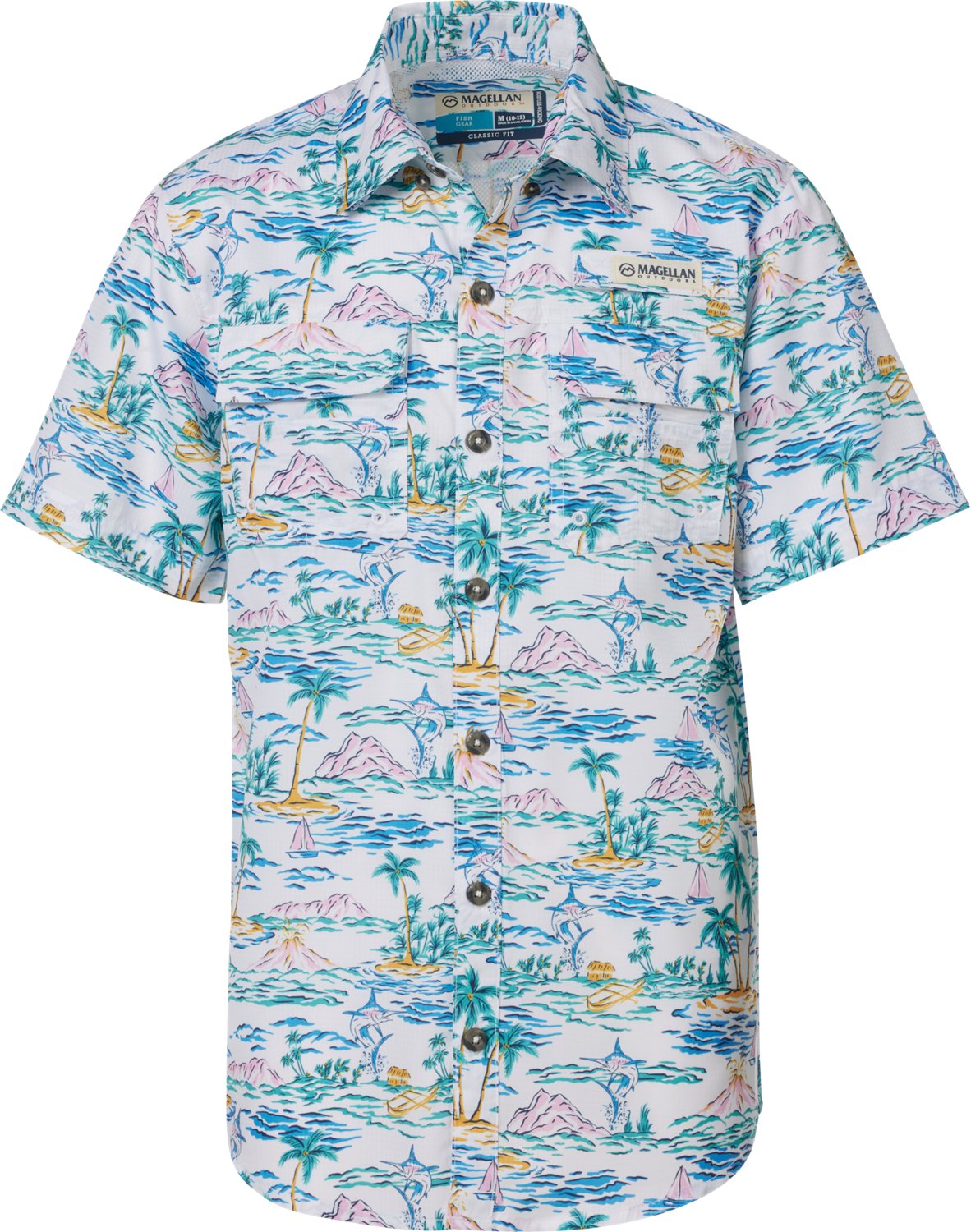 Magellan Outdoors Boys' Caddo Lake Print Fishing T-shirt - view number 1